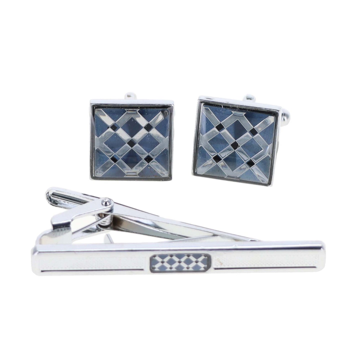 Vittorio Vico Men's Enamel Cufflink & Tie Bar Set in Gift Box - Suits You Sir - CE - 004 - 