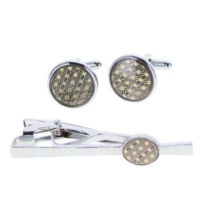 Vittorio Vico Men's Enamel Cufflink & Tie Bar Set in Gift Box - Suits You Sir - CE - 006 - 