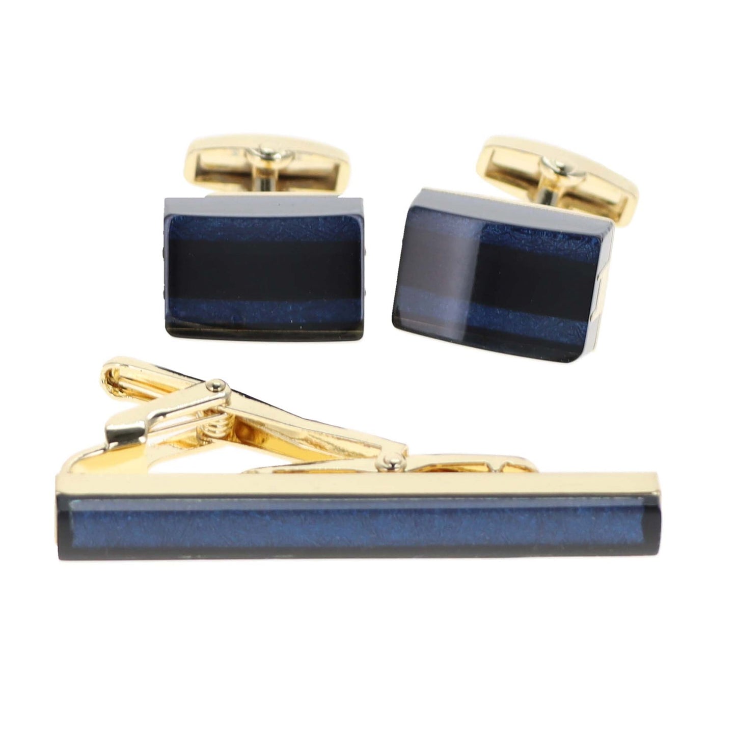 Vittorio Vico Men's Enamel Cufflink & Tie Bar Set in Gift Box - Suits You Sir - CE - 017 - 