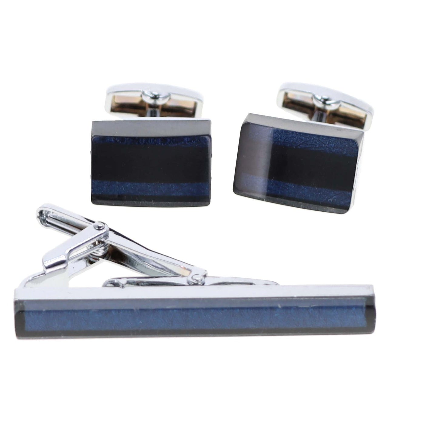 Vittorio Vico Men's Enamel Cufflink & Tie Bar Set in Gift Box - Suits You Sir - CE - 018 - 