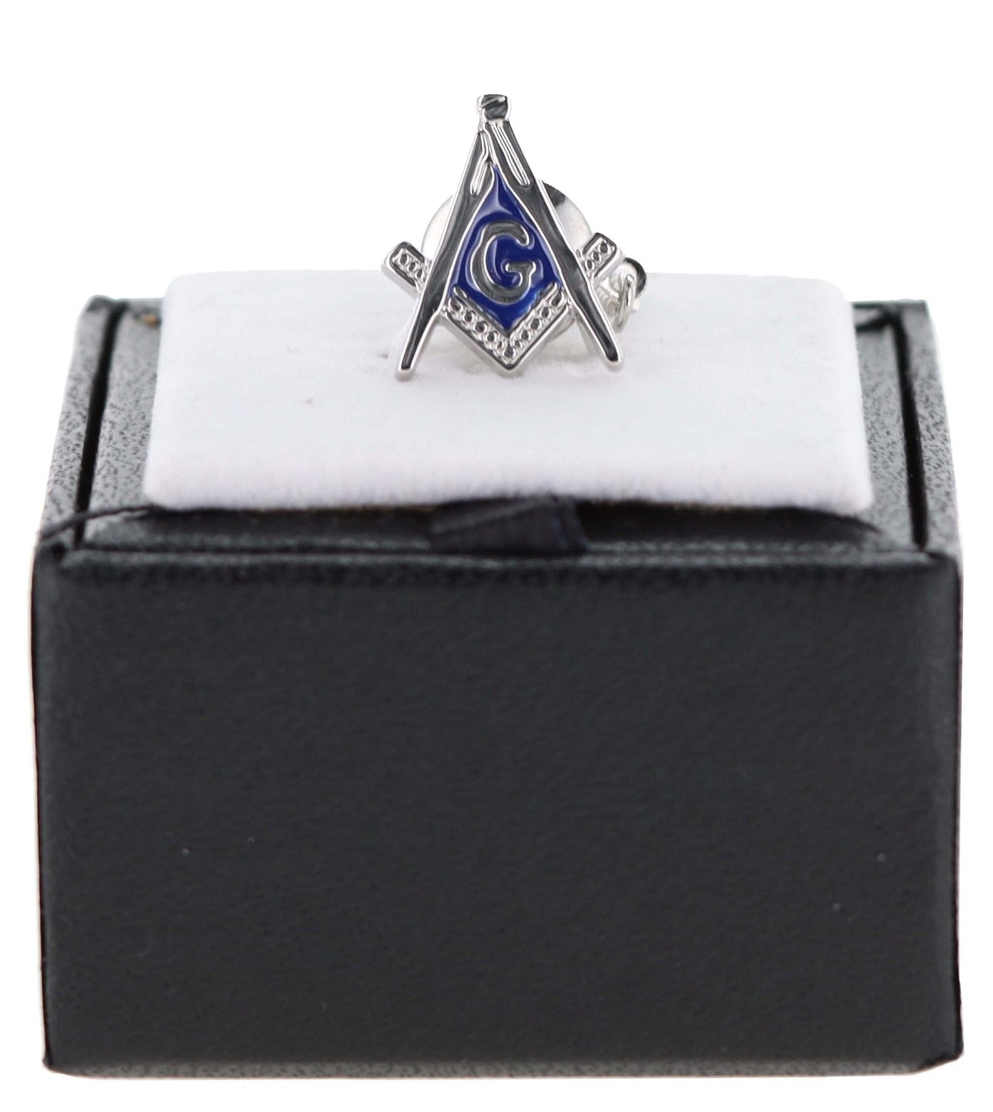 Vittorio Vico Men's Masonic Tie Tack in Gift Box - Suits You Sir - Royal Blue and Silver - 