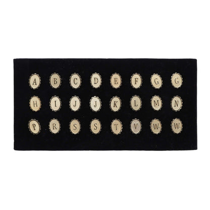 Vittorio Vico Men's Tie Tacks on Presentation Board: 24 Pack - Suits You Sir - Gold Initial - 