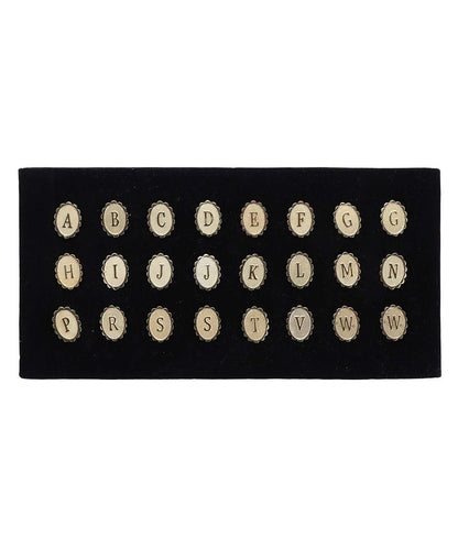 Vittorio Vico Men's Tie Tacks on Presentation Board: 24 Pack - Suits You Sir - Gold Initial - 
