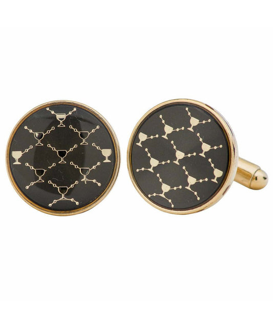 Vittorio Vico Novelty Cufflinks: CL5XXX Series - Suits You Sir - CL 6197G - 
