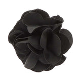 Vittorio Vico Small Satin Flower Lapel Pin - Suits You Sir - Black - 