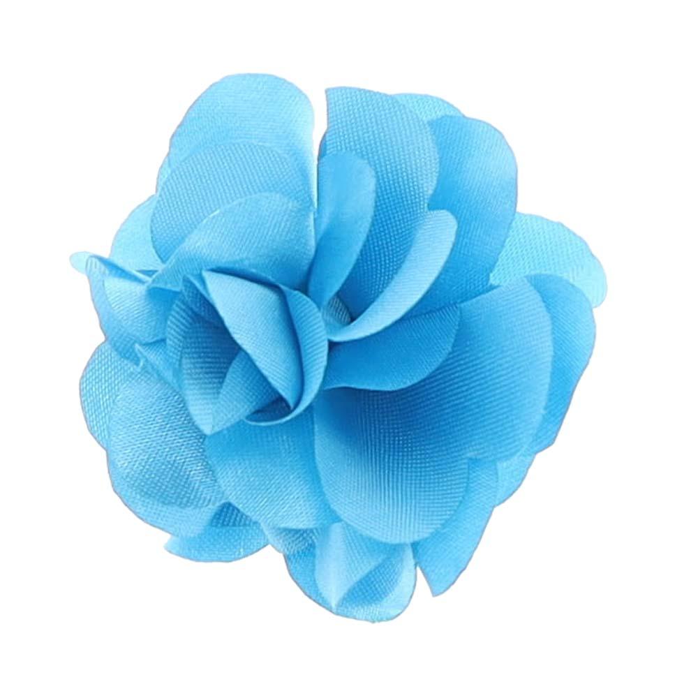 Vittorio Vico Small Satin Flower Lapel Pin - Suits You Sir - Black - 