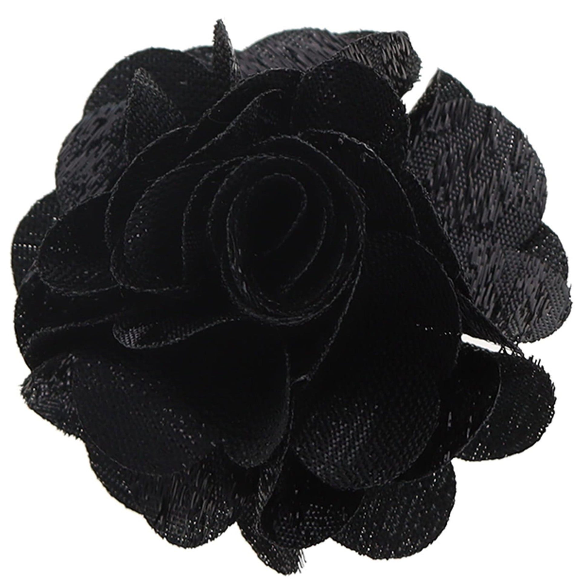 Vittorio Vico Unisex Metallic Flower Lapel Pin - Suits You Sir - Black - 