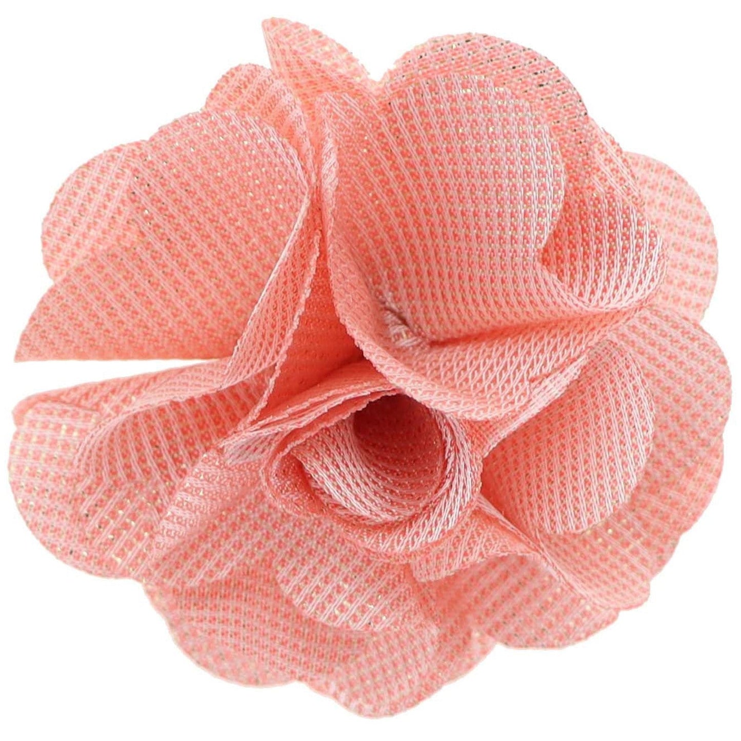 Vittorio Vico Unisex Metallic Flower Lapel Pin - Suits You Sir - Blush - 