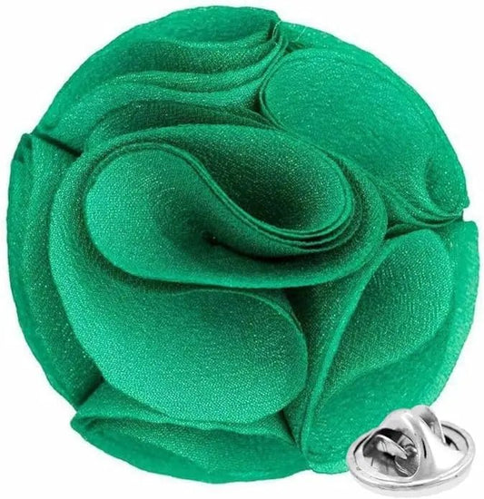 Vittorio Vico Unisex Rose Flower Lapel Pin - Suits You Sir - Aqua - 