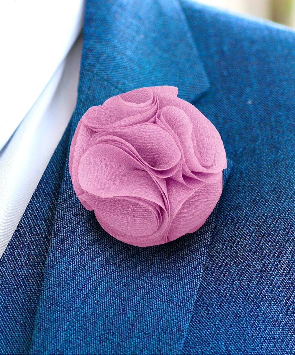 Vittorio Vico Unisex Rose Flower Lapel Pin - Suits You Sir - Lavender - 