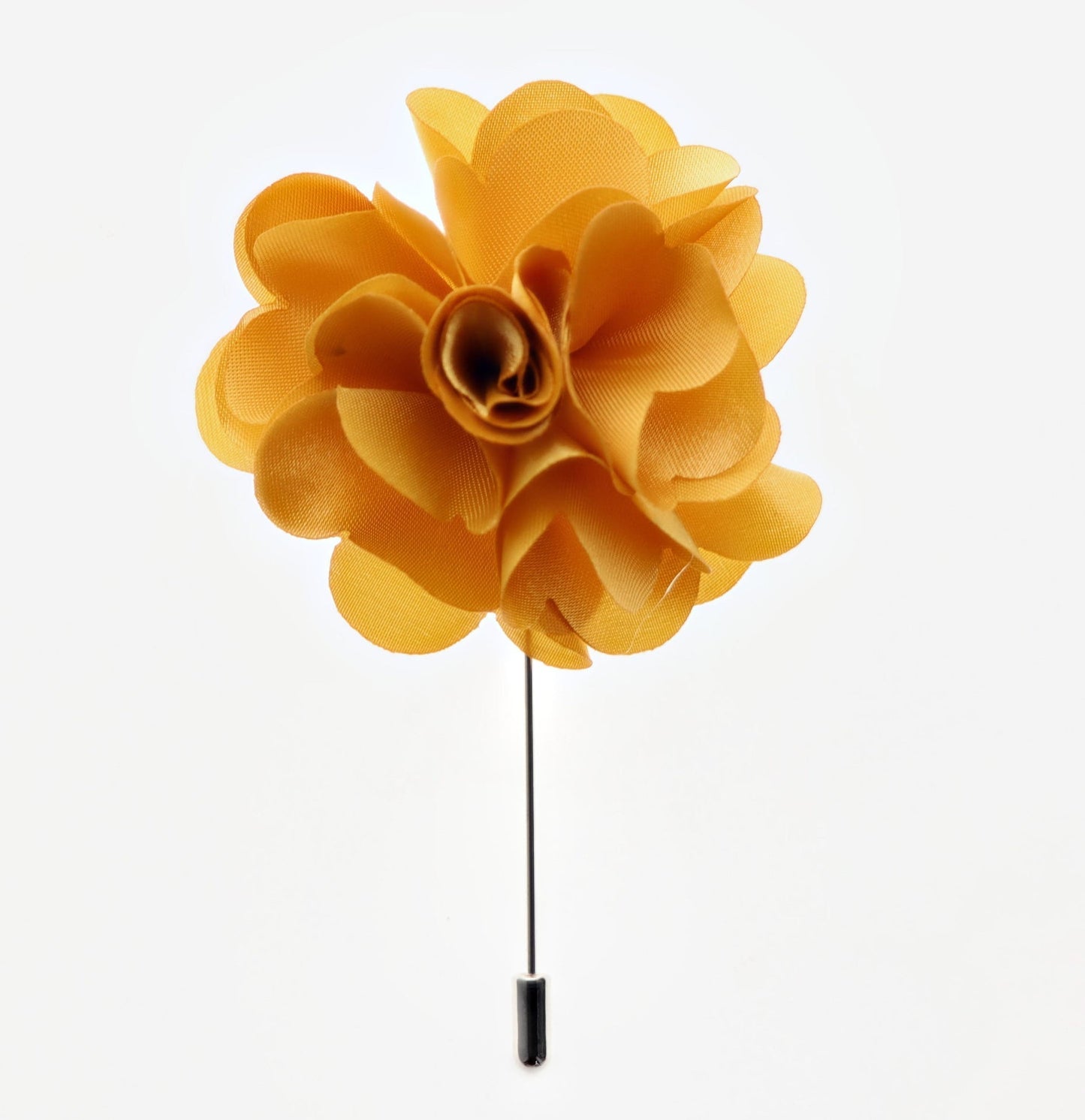 Vittorio Vico Unisex Satin Stick Flower Lapel Pin - Suits You Sir - Gold - 