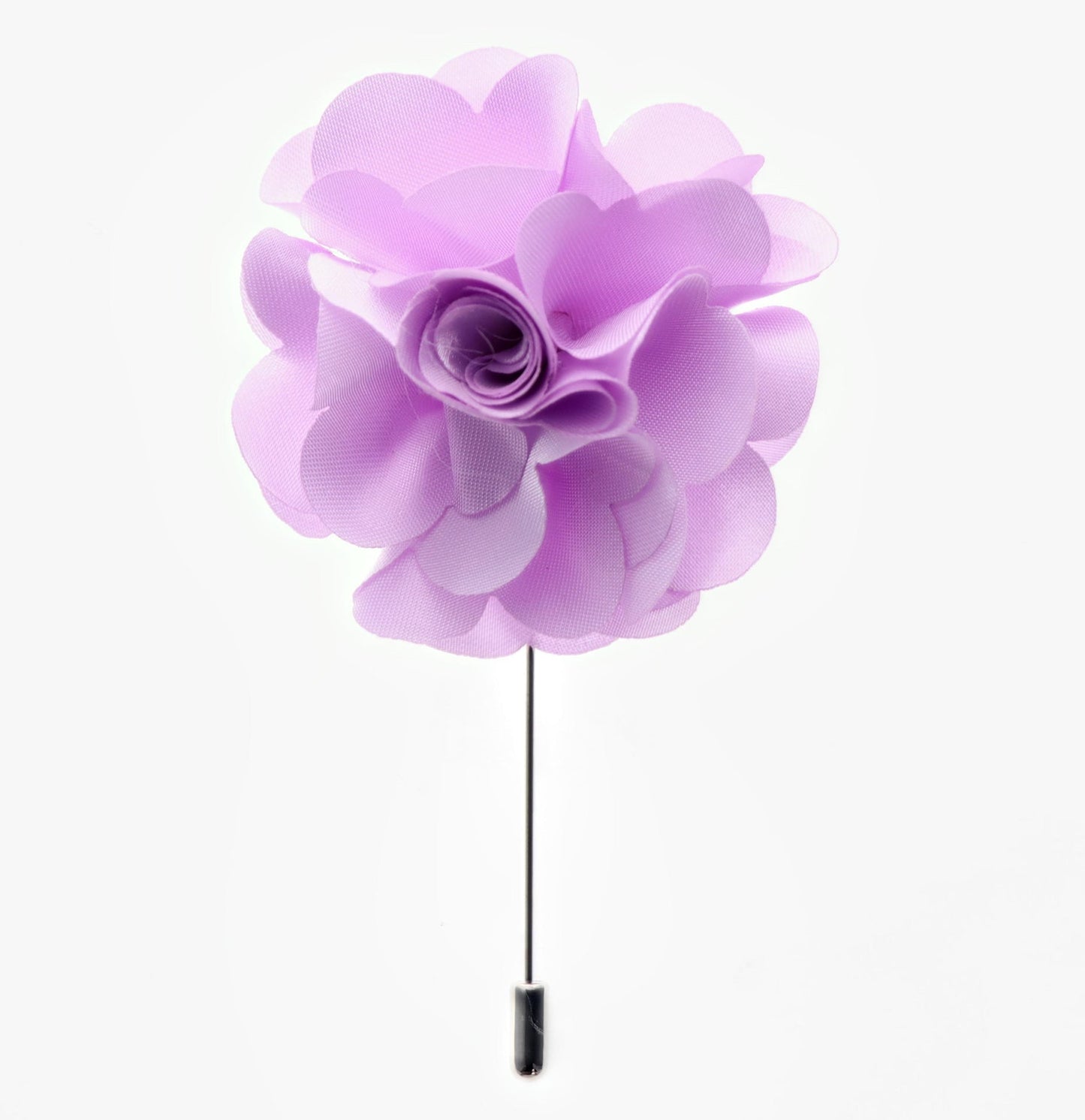 Vittorio Vico Unisex Satin Stick Flower Lapel Pin - Suits You Sir - Lavender - 