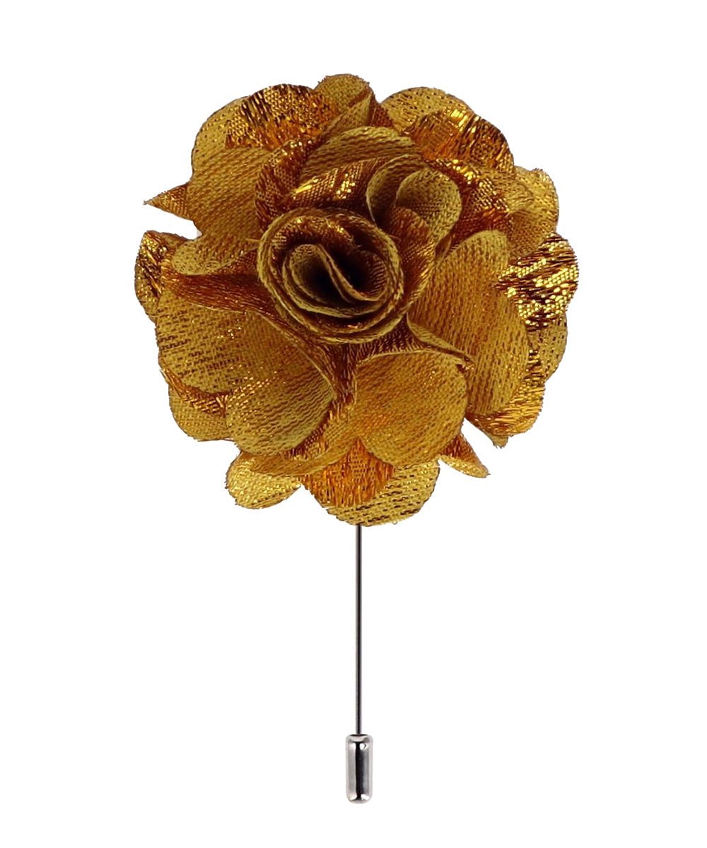 Vittorio Vico Unisex Satin Stick Flower Lapel Pin - Suits You Sir - M - F167 - 