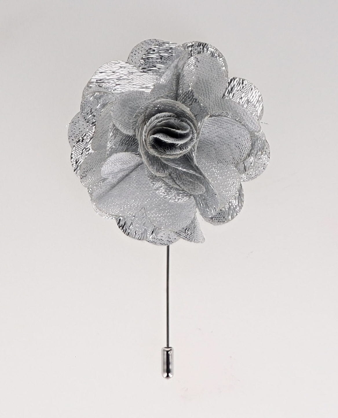 Vittorio Vico Unisex Satin Stick Flower Lapel Pin - Suits You Sir - M - F170 - 