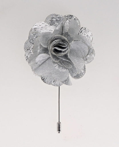 Vittorio Vico Unisex Satin Stick Flower Lapel Pin - Suits You Sir - M - F170 - 