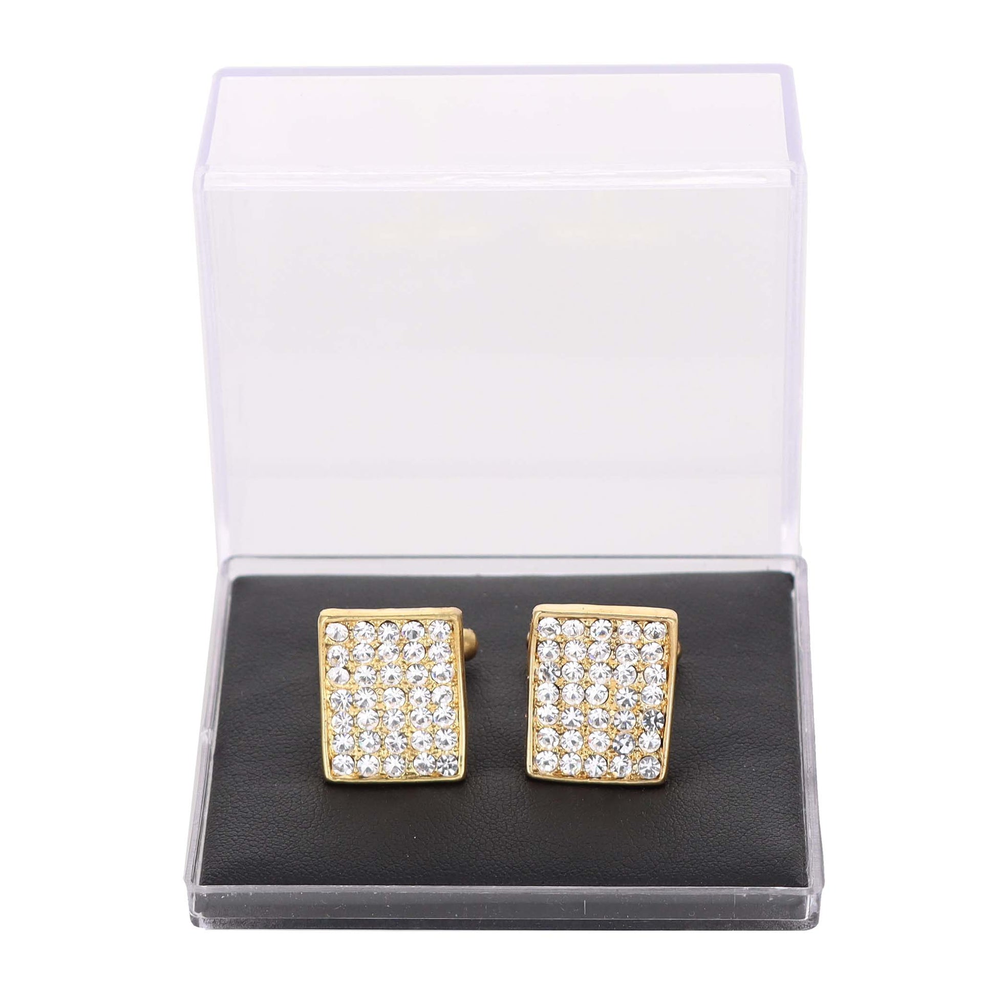Vittorio Vico Very Fine Cufflinks (90xx Series) - Suits You Sir - Clear and Silver - 