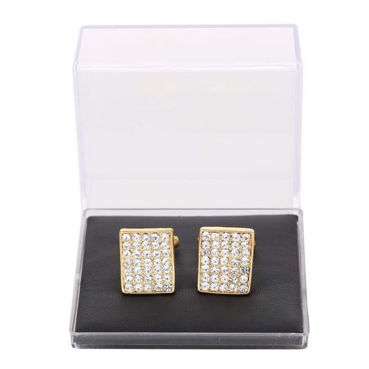 Vittorio Vico Very Fine Cufflinks (90xx Series) - Suits You Sir - Clear and Silver - 