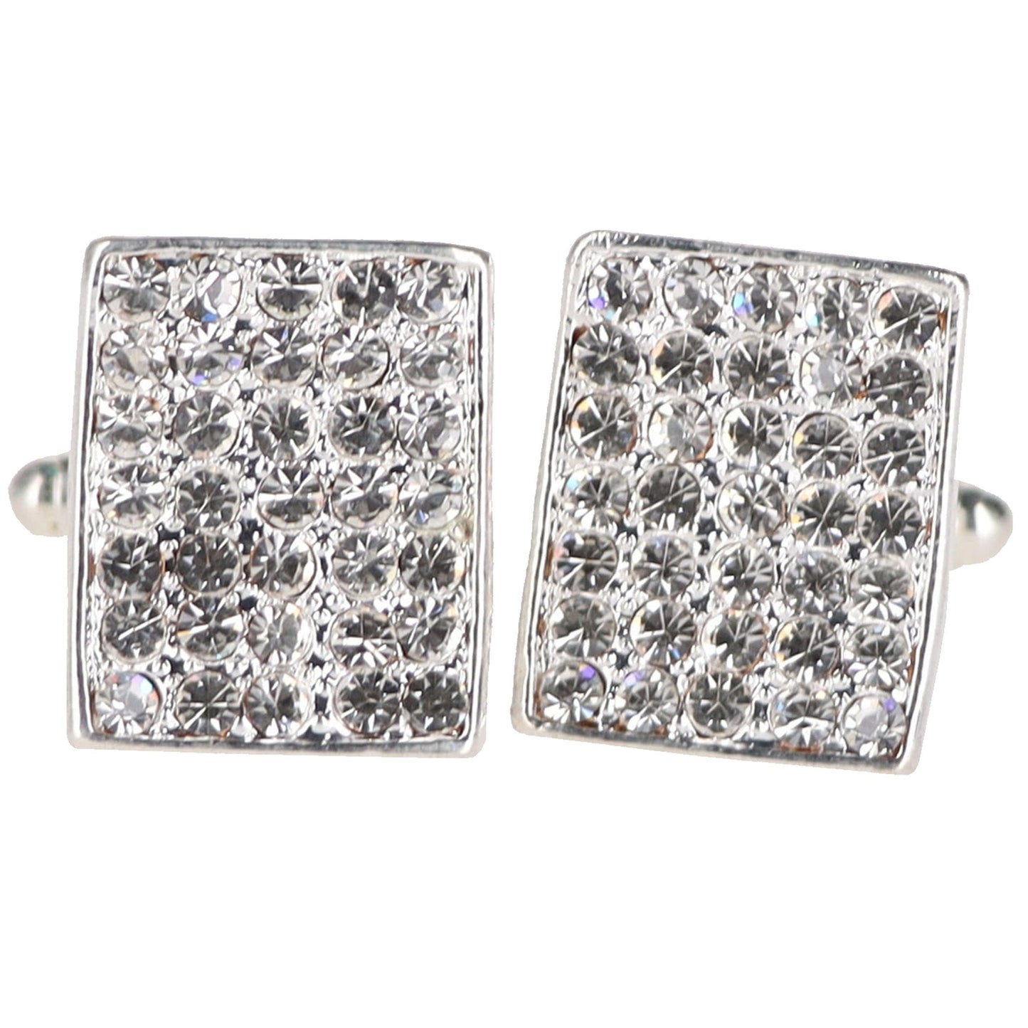 Vittorio Vico Very Fine Cufflinks (90xx Series) - Suits You Sir - Clear and Silver - 