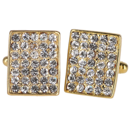 Vittorio Vico Very Fine Cufflinks (90xx Series) - Suits You Sir - Clear and Silver - 