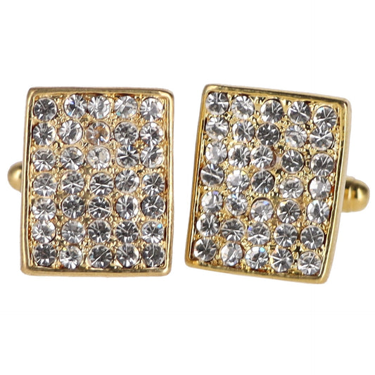 Vittorio Vico Very Fine Cufflinks (90xx Series) - Suits You Sir - Clear and Silver - 