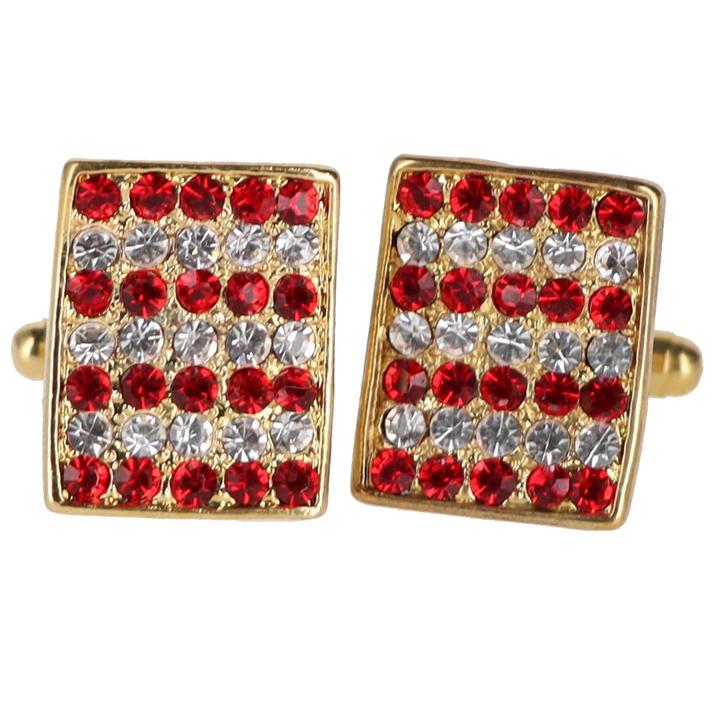 Vittorio Vico Very Fine Cufflinks (90xx Series) - Suits You Sir - Red and Gold - 