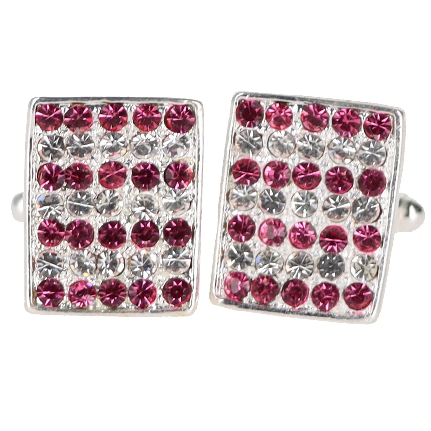 Vittorio Vico Very Fine Cufflinks (90xx Series) - Suits You Sir - Red and Silver - 