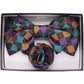 Vittorio Farina XL Bow Tie, Pocket Square & Flower Lapel Pin - XL2107 - Classy Cufflinks